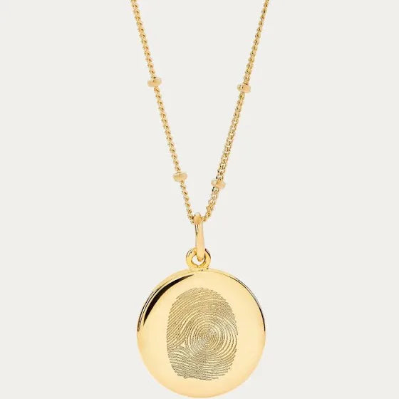 Fingerprint disc pendants