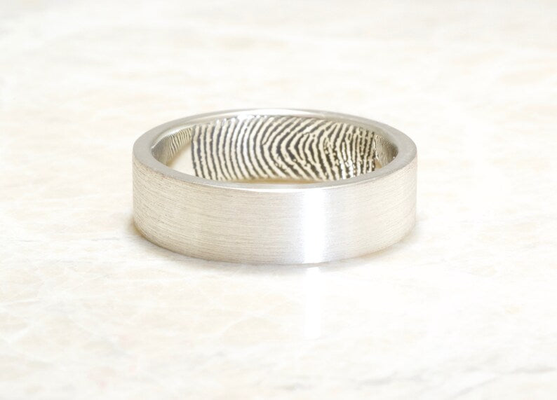 Unisex Fingerprint Ring
