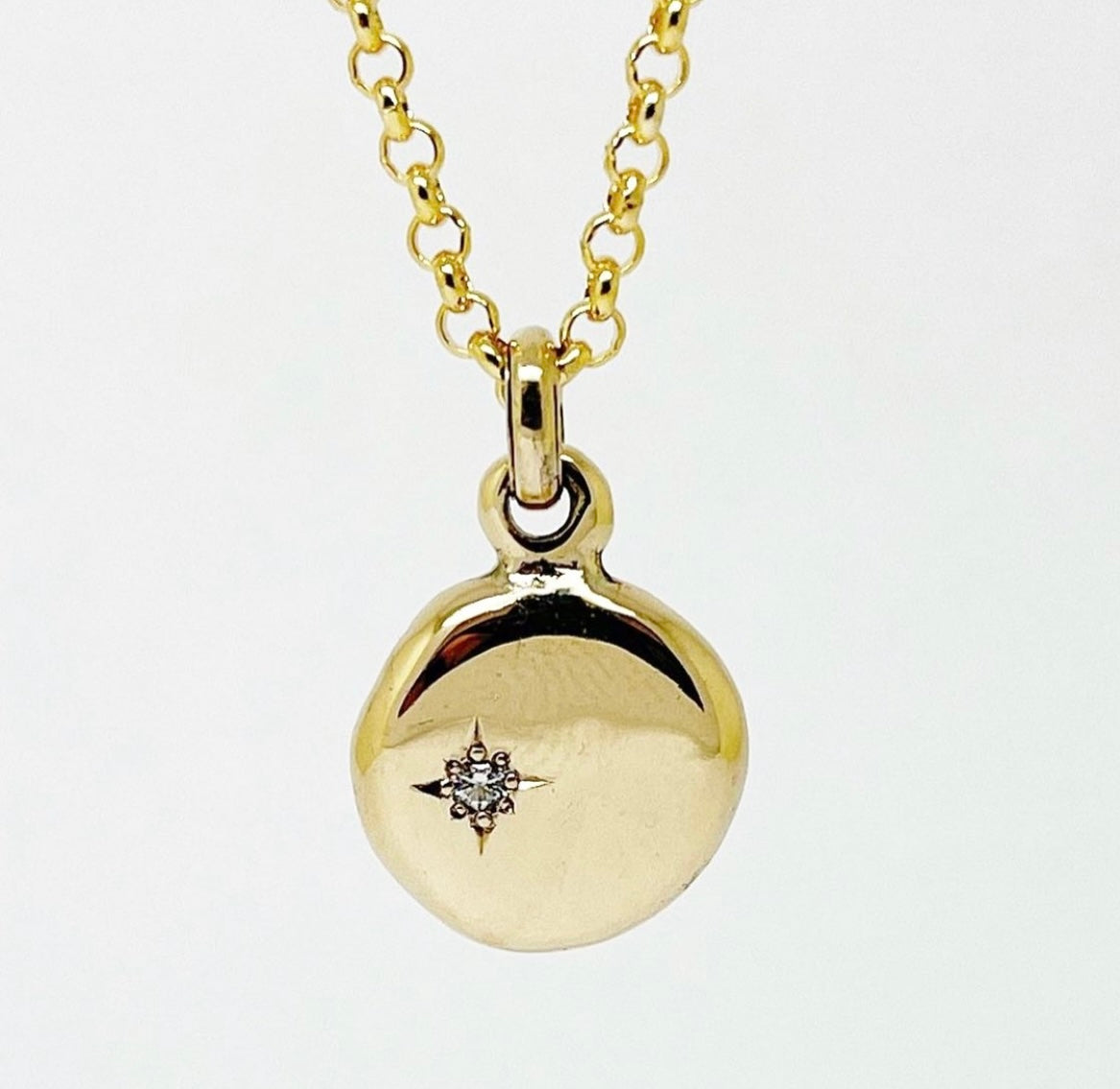 Organic Disc Pendant