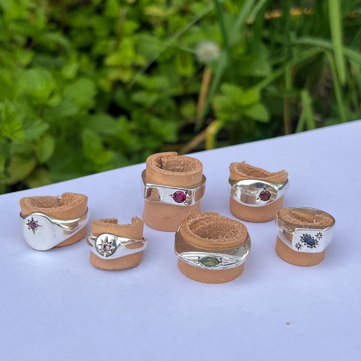 Gemstone signet ring (Ready to ship)