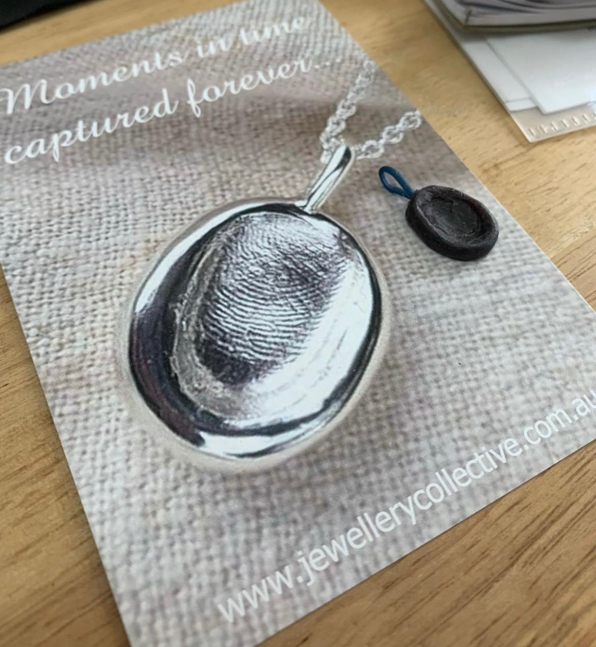 Round Fingerprint Pendant